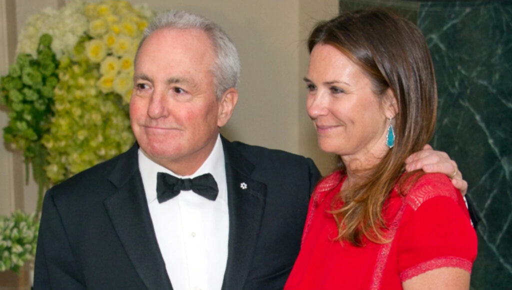 Lorne Lipowitz aka Lorne Michaels and wife Alice Barry Michaels at the White House on March 10, 2016.