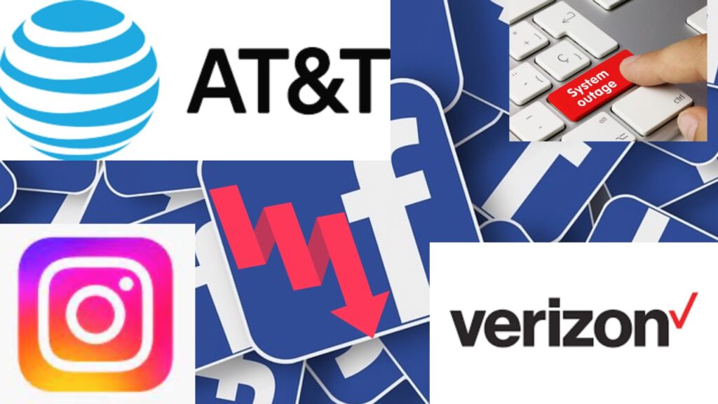 Facebook and Instagram Outage: Similarities to AT&T and Verizon Outage and Potential Tests for Larger Attacks