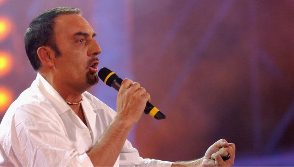 Italian singer Mango 